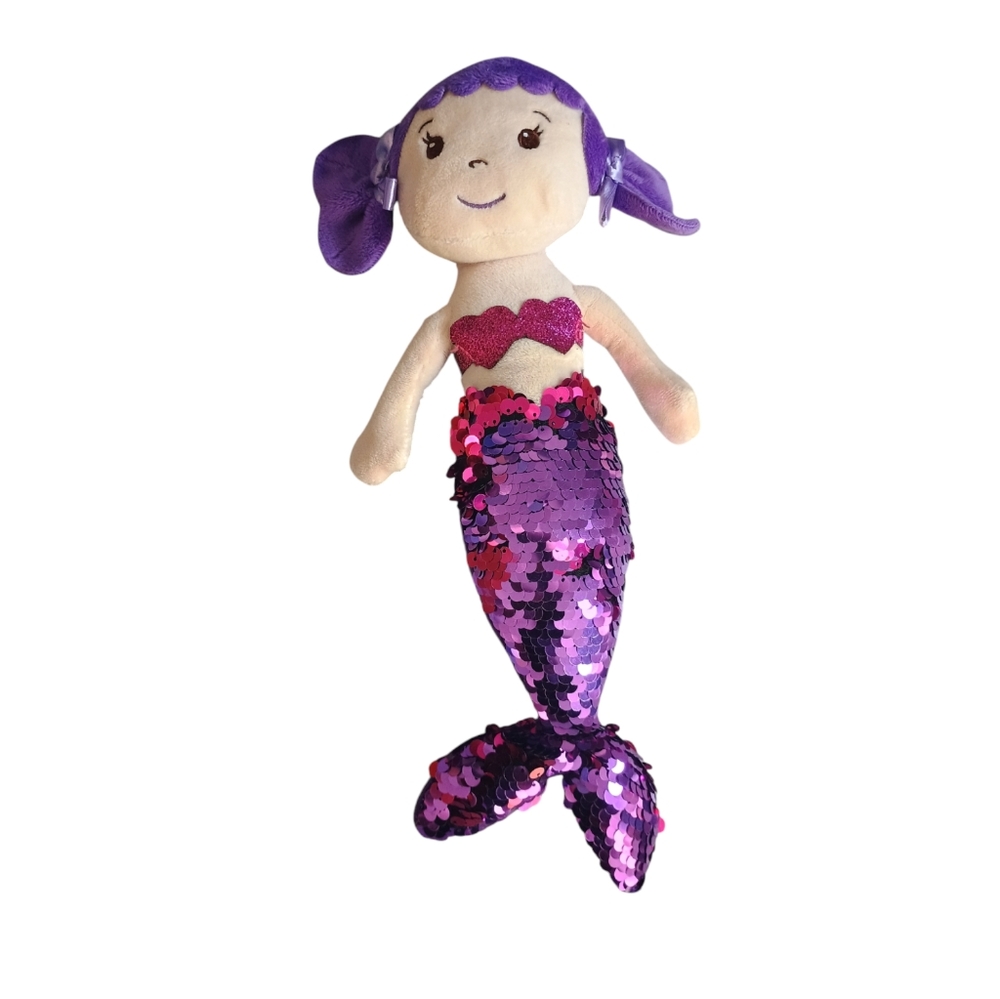 Dan Dee Collectors Choice Purple Plush Mermaid Swipe To Change Color 14in